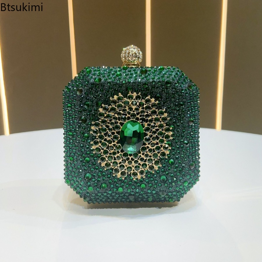 Mini Bag Evening Clutch - Mini Bolsa de Cristal para Noite,
