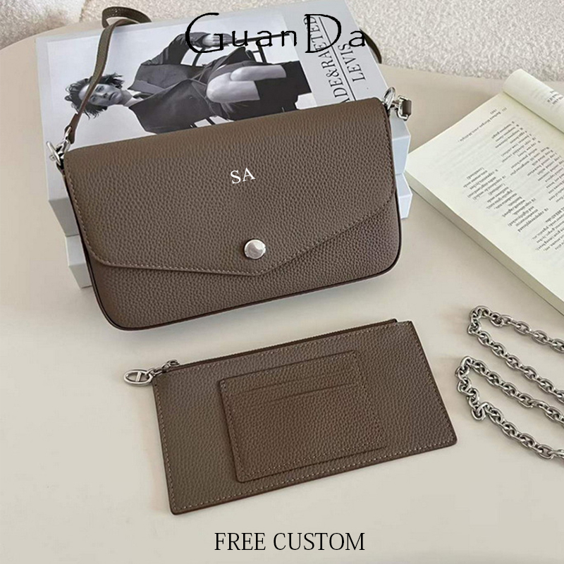 Luxury Bags Name For Women - Bolsa de Ombro de Couro Real