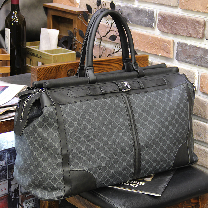 Luxury Bags For Men - Moda xadrez saco de viagem masculino