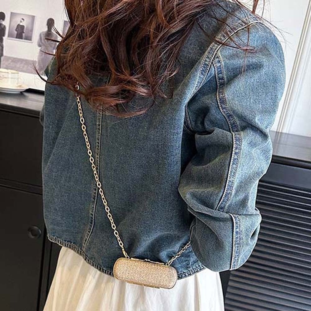 Mini Bag Evening Clutch - Bolsa de Batom com Corrente de