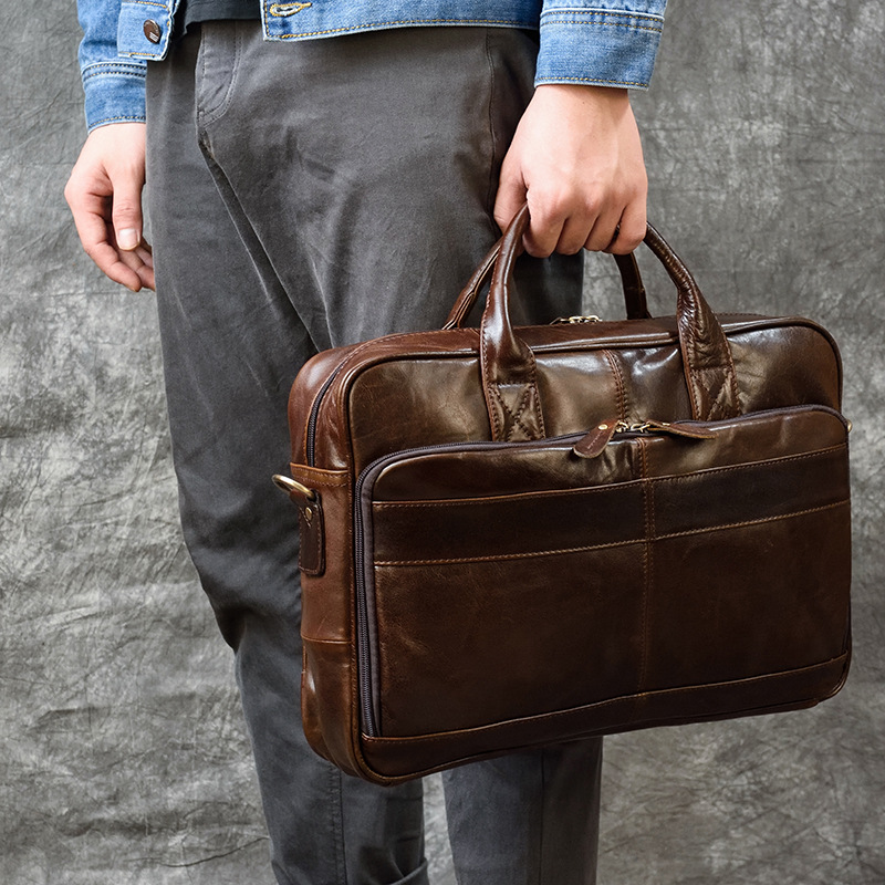 Luxury Bags For Men - Bolsa De Couro Genuíno De Luxo