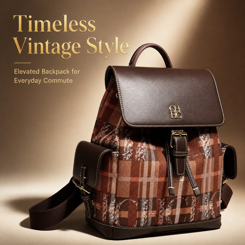 Luxury Bags For Women - Mochila CHHC Fashion Color Block: Versátil,