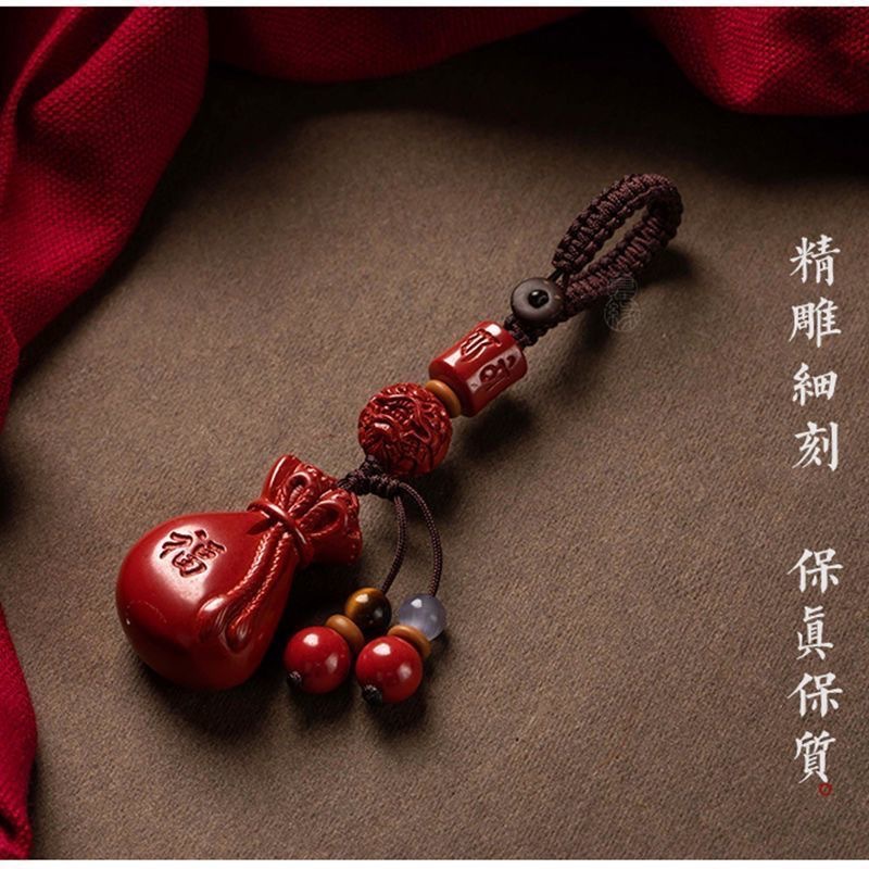 Luxury Bags Supplier - Colar Pingente de Chaveiro Luxuoso Vermelho