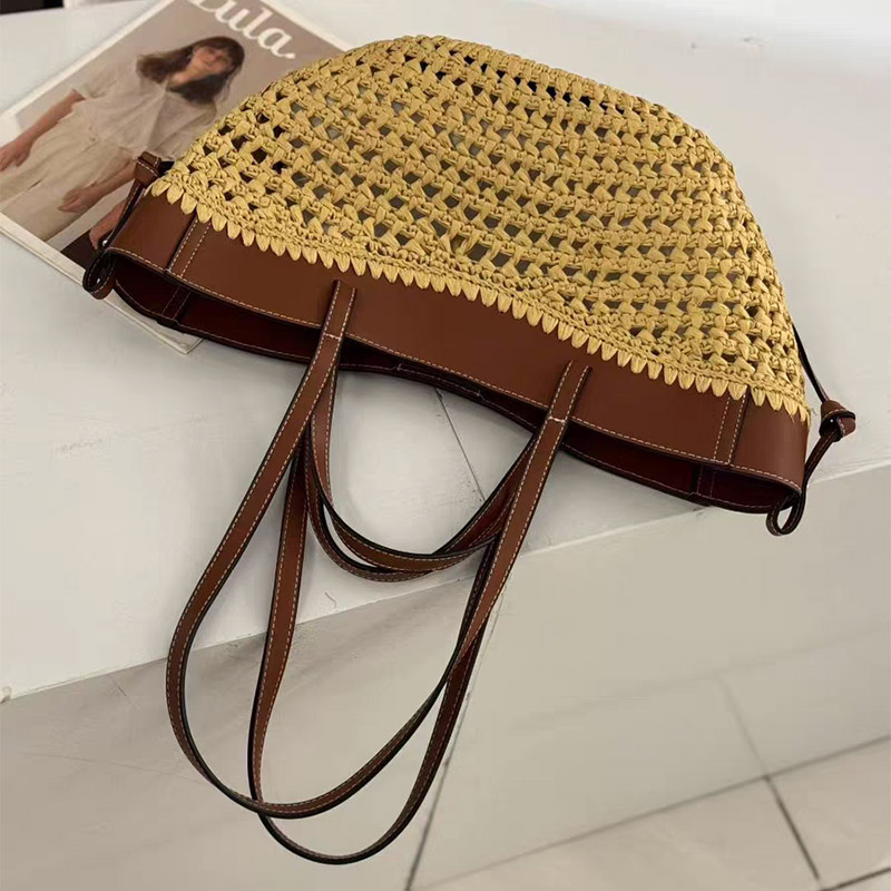 Marca oco tecido saco de praia - Luxury Bags For Travel avaliação e preço