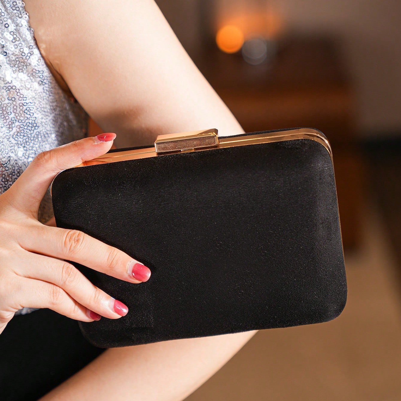 Mini simples elegante veludo e - Mini Bag Evening Clutch avaliação e preço