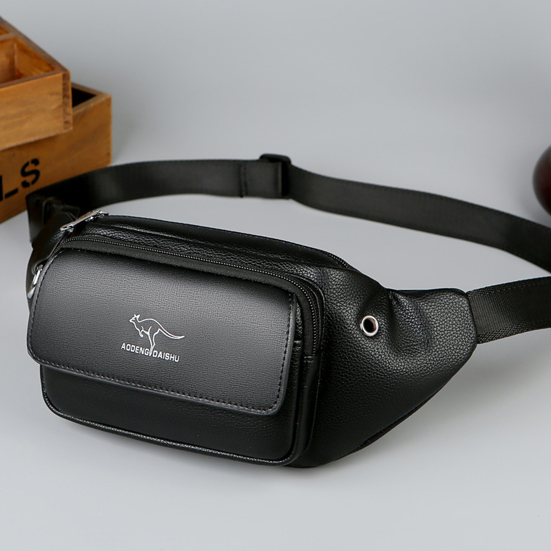 Bolsa de Cintura de Couro Masc - Luxury Bags For Men avaliação e preço