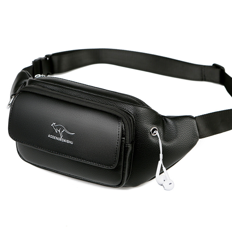 Bolsa de Cintura de Couro Masc - Luxury Bags For Men avaliação e preço