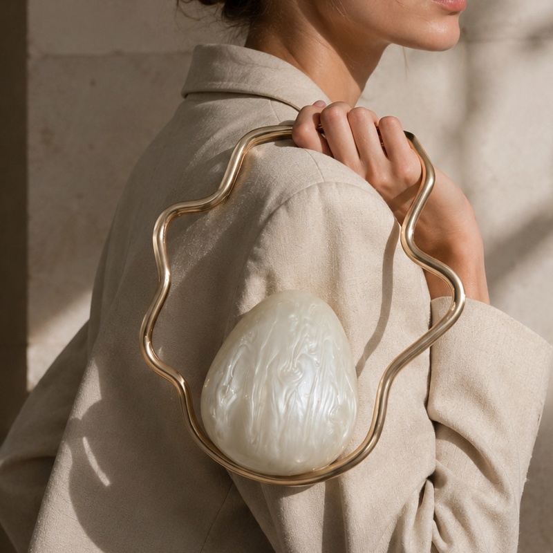 Bolsa de acrílico mini feminin - Mini Bag Evening Clutch avaliação e preço