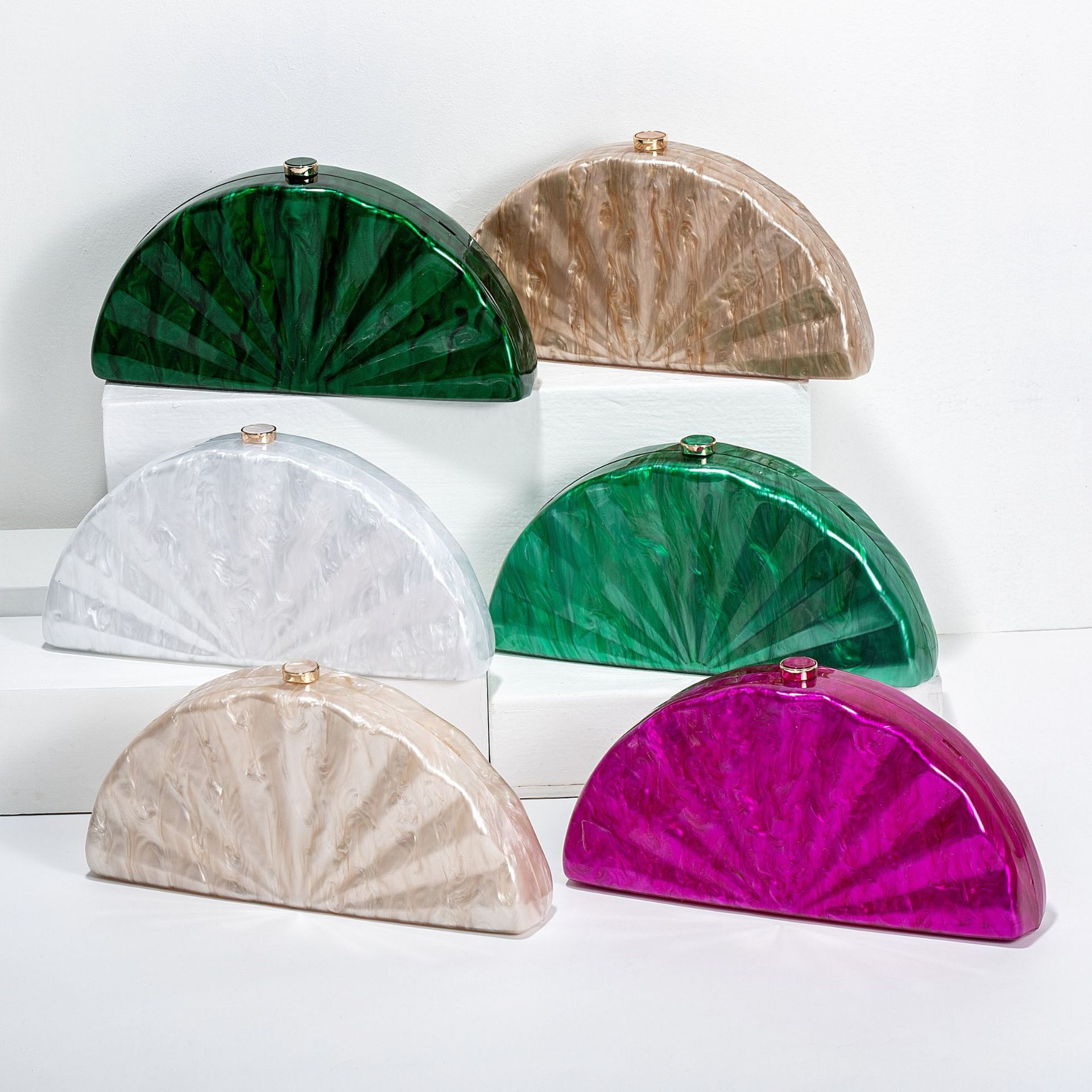 Marca feminina meia lua circul - Mini Bag Evening Clutch avaliação e preço