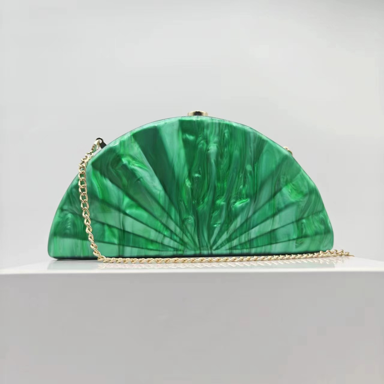 Marca feminina meia lua circul - Mini Bag Evening Clutch avaliação e preço