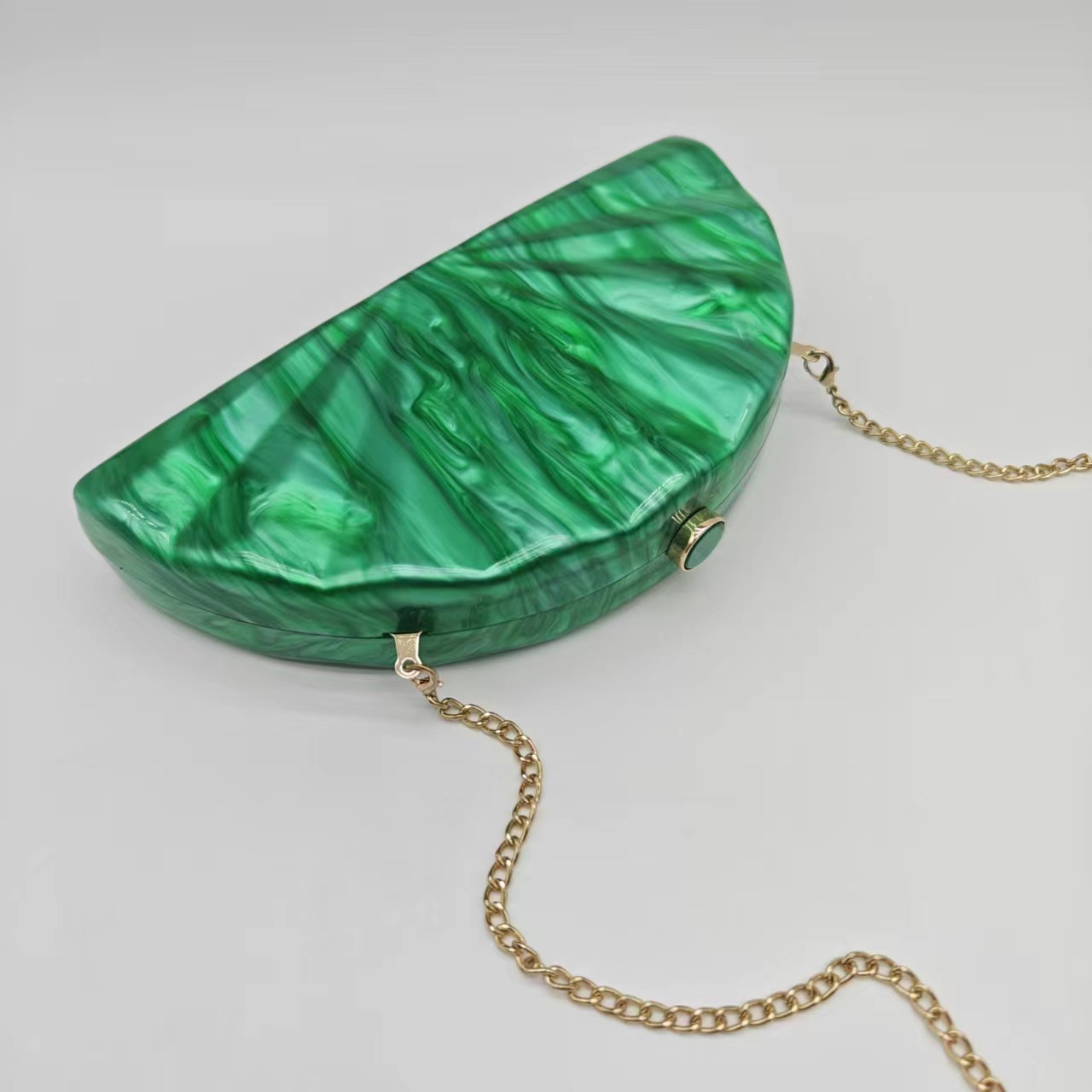 Marca feminina meia lua circul - Mini Bag Evening Clutch avaliação e preço