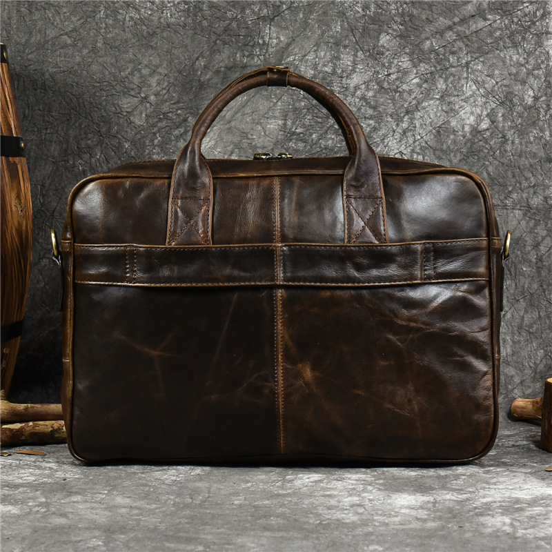 Bolsa De Couro Genuíno De Luxo - Luxury Bags For Men avaliação e preço
