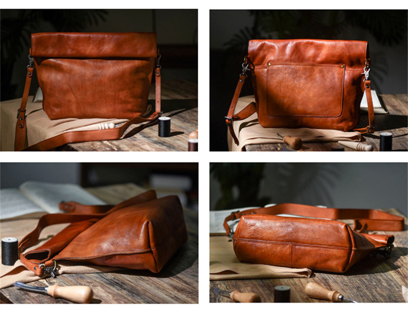 Bolsa mensageiro de couro genu - Luxury Bags For Men avaliação e preço