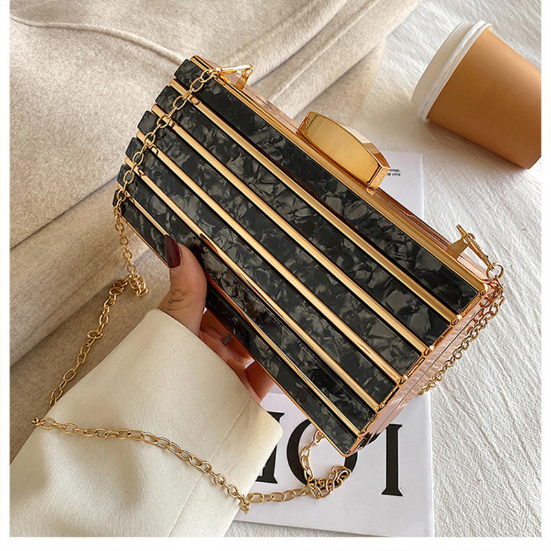 Designer de luxo acrílico quad - Mini Bag Evening Clutch avaliação e preço