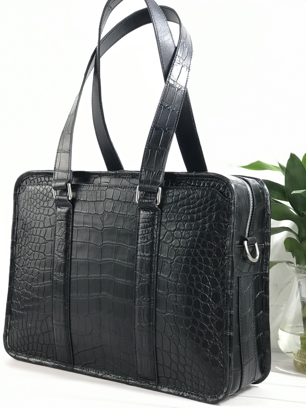Novo couro de crocodilo bolsa  - Luxury Bags For Men avaliação e preço