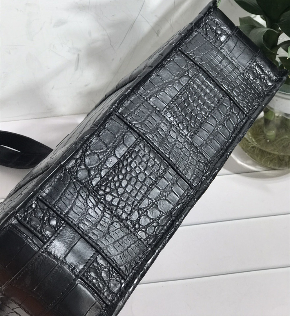 Novo couro de crocodilo bolsa  - Luxury Bags For Men avaliação e preço
